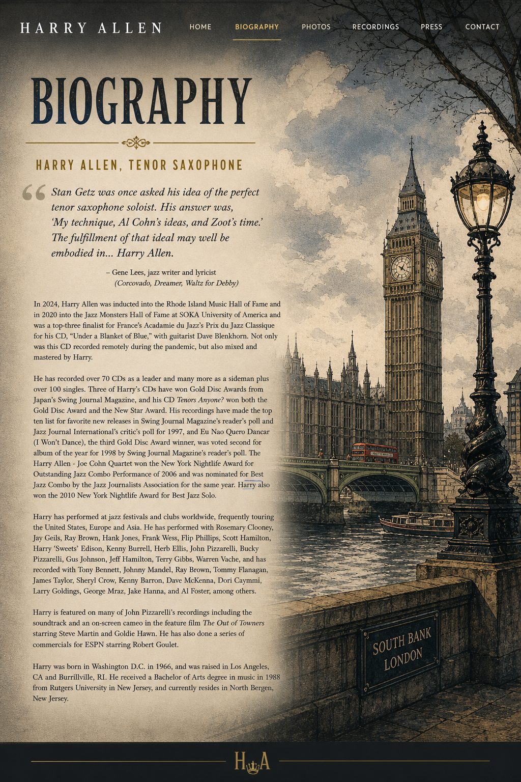 Vintage London jazz scene
